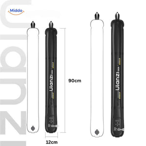 Ulanzi LED magnetic tube light size specifications showing 90cm by 12cm dimensions.