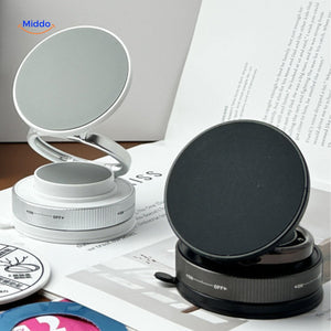 Magnevo magnetic phone holder available in elegant silver and black finishes.