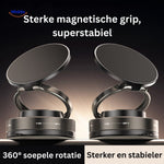 Magnetic phone holder featuring super-stable rotation mechanism for hands-free viewing.