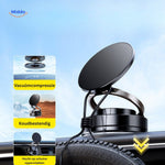 Cold-resistant vacuum compression phone mount for durable outdoor and car use.