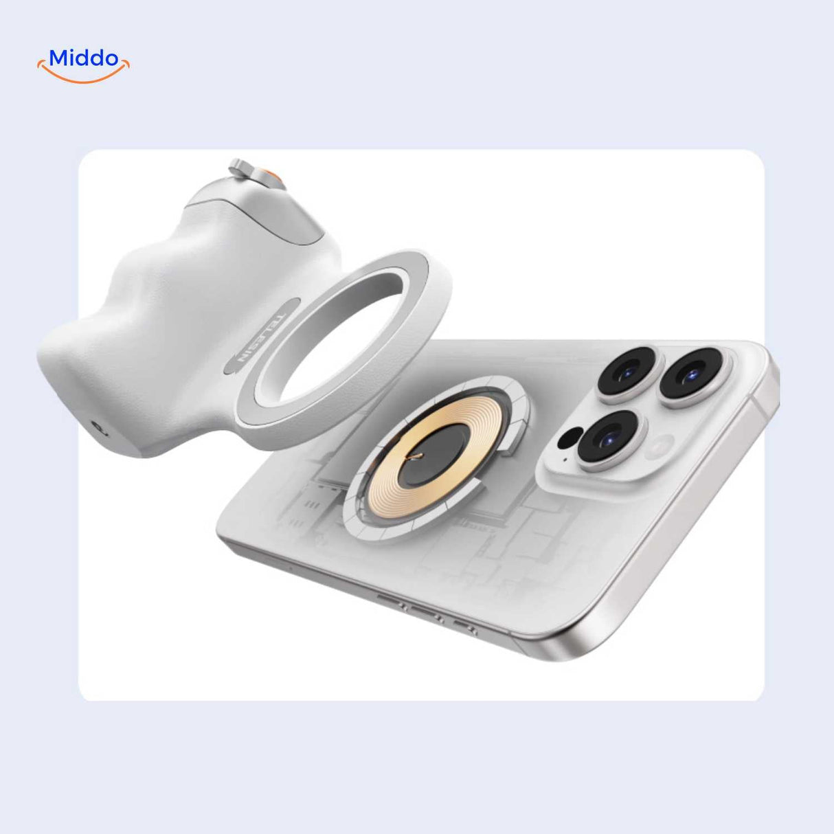 MagSafe compatible magnetic mount fits iPhones and Android.