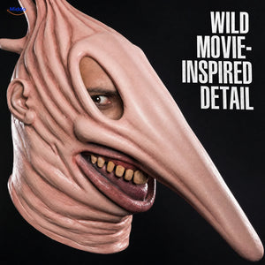 MaitlandMorph™ Adam & Barbara Full-Head Halloween Horror Mask | For Halloween Parties - conversion detail barbara