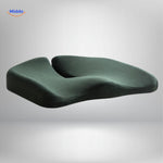 Dark-colored memory foam seat cushion combining stylish design with superior comfort support.