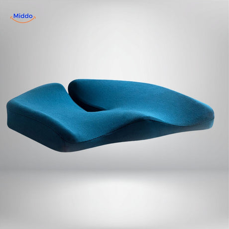 Vibrant yellow memory foam seat cushion delivering excellent support and stylish seating solution.