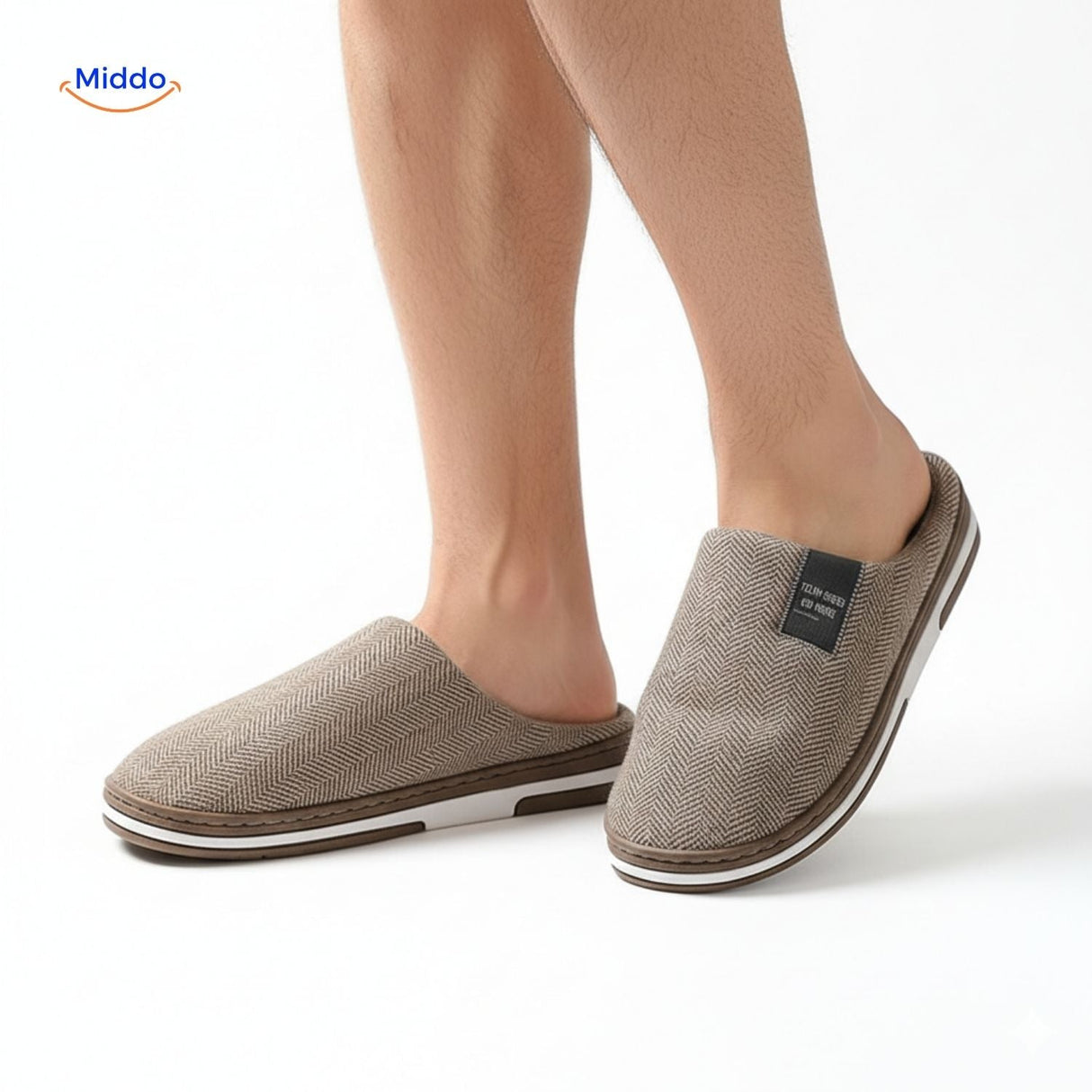 Comfortable men's slippers designed for everyday home use.