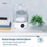 MiniWash Pro delivers extended battery life with multiple wash cycles per charge.
