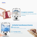 MiniWash Pro wash basin cup for personal care and laundry cleaning.