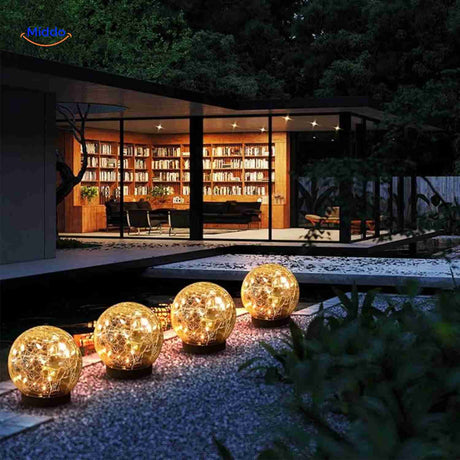 Modern design solar garden lamp lighting contemporary home landscape.