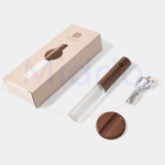 Motion-activated LED lamp in original retail packaging ready for delivery.