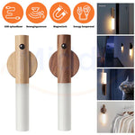 Multiple applications of motion-activated LED lamps in various home settings.