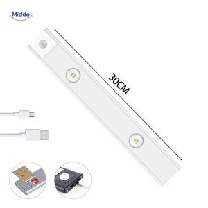 60cm USB LED motion sensor light extended length for larger counters and shelves.