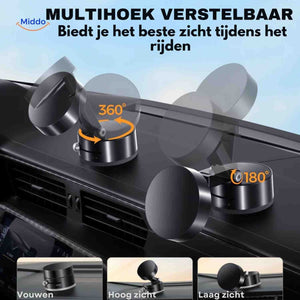 Multi-angle 360 degree phone stand adjustable for portrait and landscape.