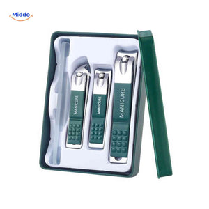Multiformat Clipora manicure set with built-in storage drawer.