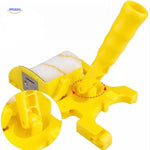 Multifunctional paint roller brush combining edging and rolling capabilities for versatile use.