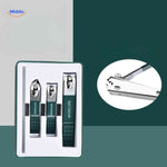 Close-up detail of Clipora nail clipper showing multifunctional ergonomic design.