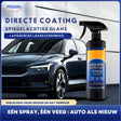 Nano crystal car coating applied with brush on glass surface for a smooth, oil-free finish