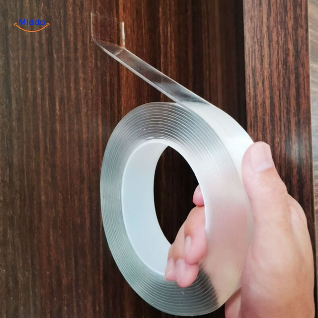 NanoGrip double-sided tape on roll, ready for multiple applications.