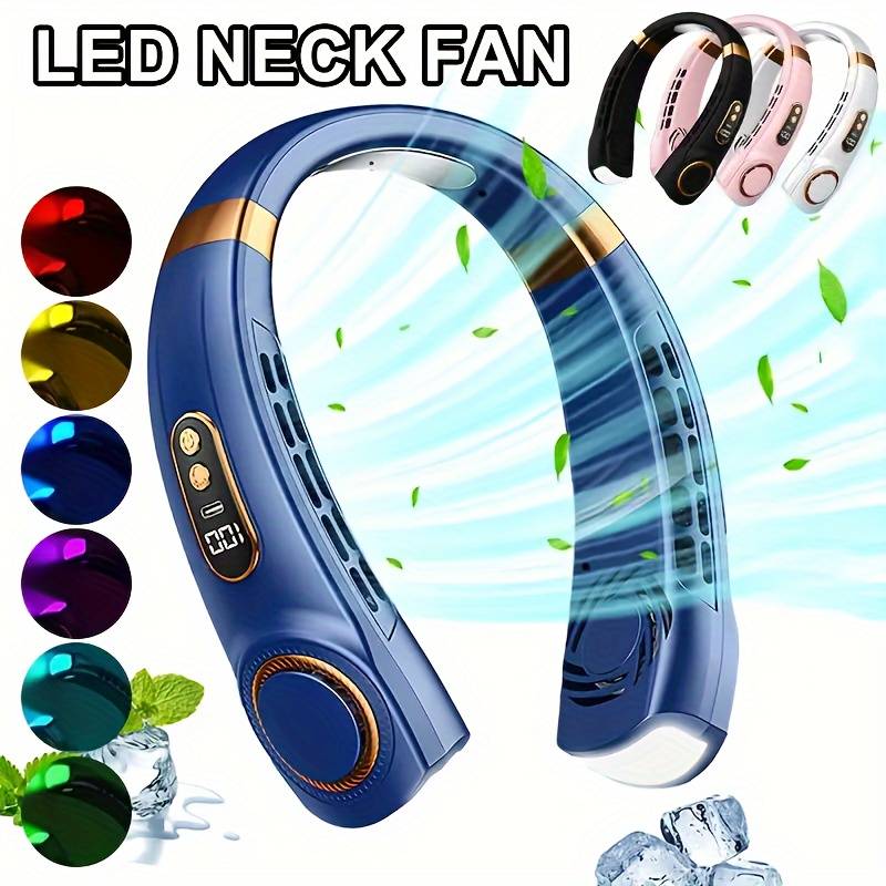 NekFan 2.0 PRO available in multiple colors with LED indicators and flexible neck band.