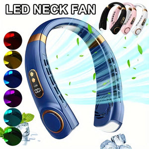NekFan 2.0 PRO available in multiple colors with LED indicators and flexible neck band.