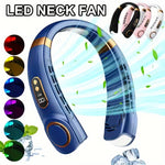 NekFan 2.0 PRO available in multiple colors with LED indicators and flexible neck band.