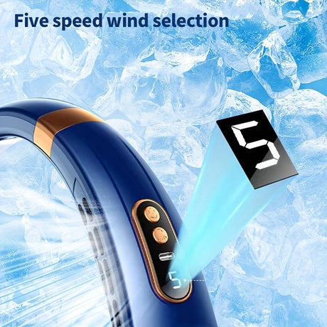 Lightweight NekFan 2.0 PRO with multiple speed settings, ideal for travel and on-the-go cooling.