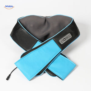 RelaxPro massage device with blue and black dual-color massage band.