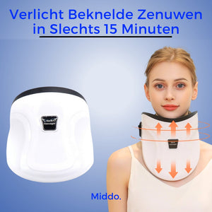 Neck massager providing targeted relief for pinched nerves and cervical tension.