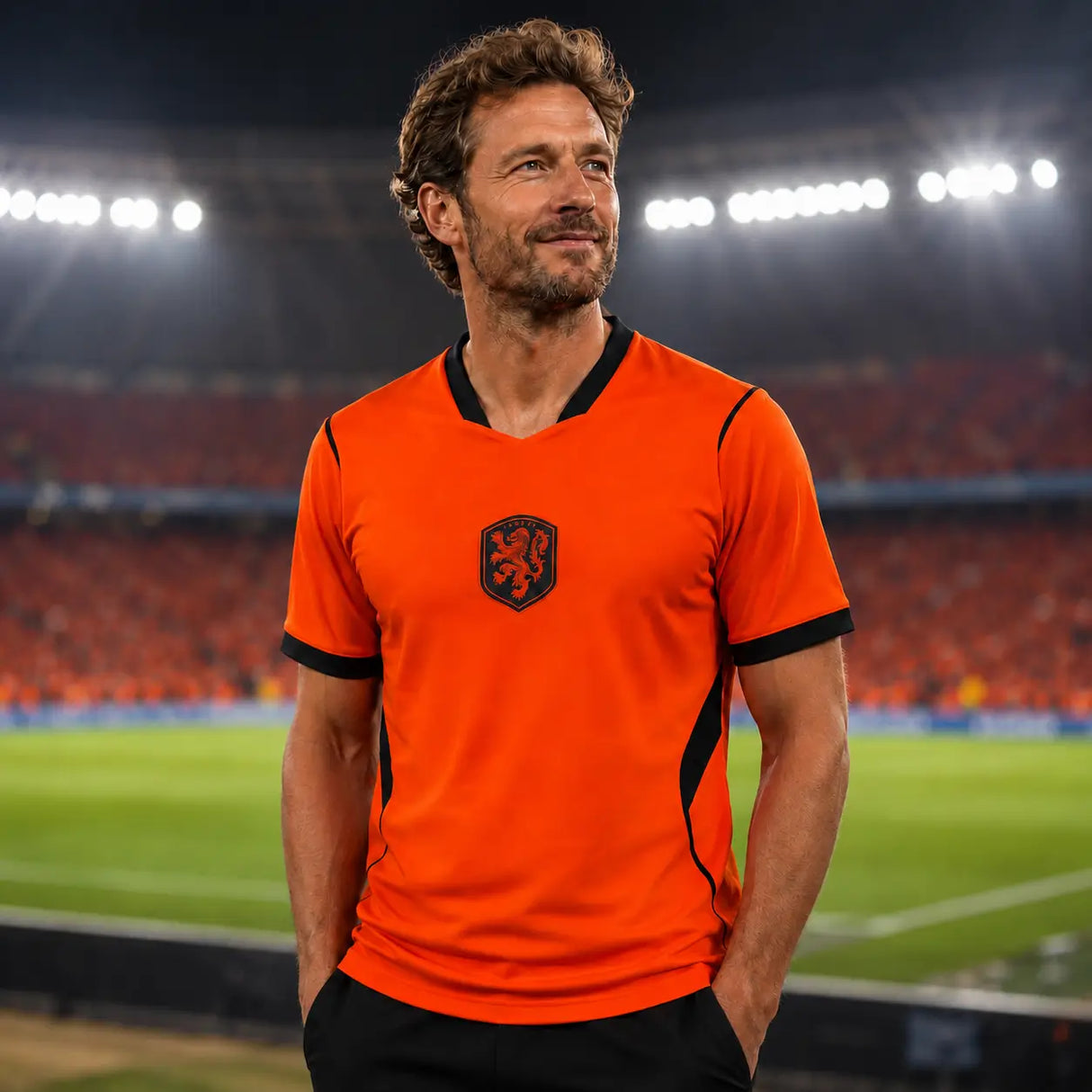 Netherlands 2026 World Cup supporter jersey in home orange and white national colors.