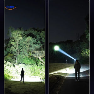 NightRay beam comparison between wide and focused modes