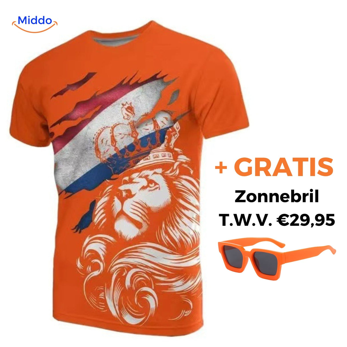 Netherlands supporter t-shirt showcasing vibrant orange and premium comfort.