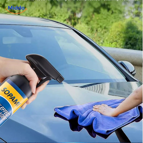 Simple and easy application process for protective glass coating spray.