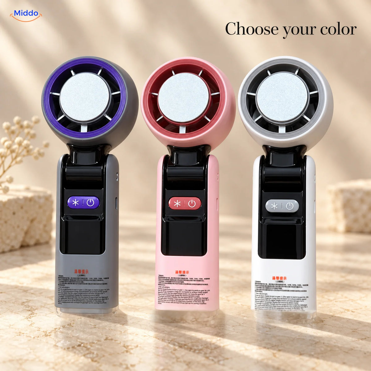 Palmora™ Folding Handheld Fan | Personal Airflow On the Go - choice