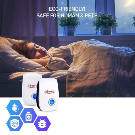 Safe pest control solution protecting sleeping children from insects and rodents.