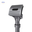Pet hair brush with vacuum nozzle attachment for dog grooming.
