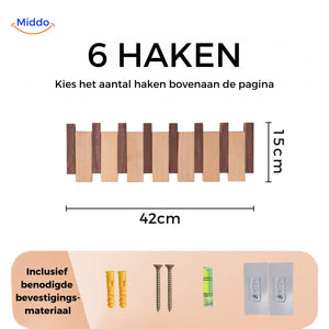 Piano coat rack size chart showing dimensions for Combihout variant.