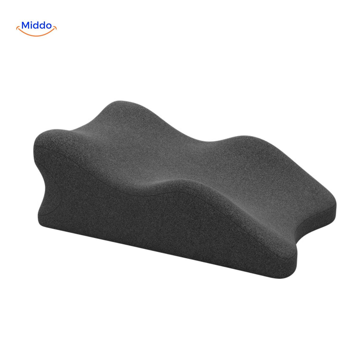 Leg elevation pillow highlighting health benefits for circulation and leg wellness.