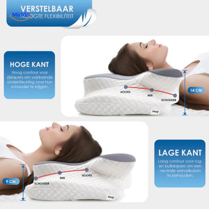 Multi-functional ergonomic pillow supporting various positions for neck relief
