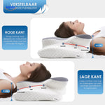 Multi-functional ergonomic pillow supporting various positions for neck relief