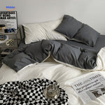 Pink dorm bedding set with cozy pillows for all-season comfort