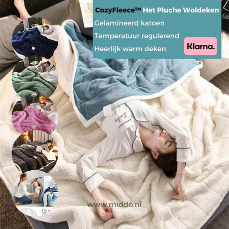 Plush wool blanket draped comfortably over a sleeping person for warmth.