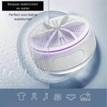 EasyWash mini washer saves electricity with energy-efficient operation.