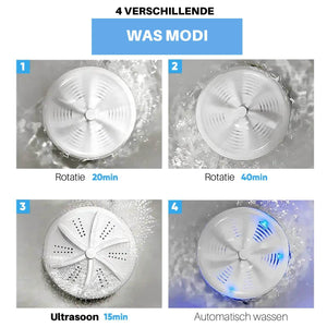 EasyWash mini washer offers multiple wash modes for every fabric.