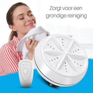 EasyWash mini washer delivers thorough cleaning results every time.