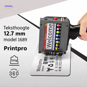 PrintPro Ink handheld inkjet printer in professional production workflow with product coding.