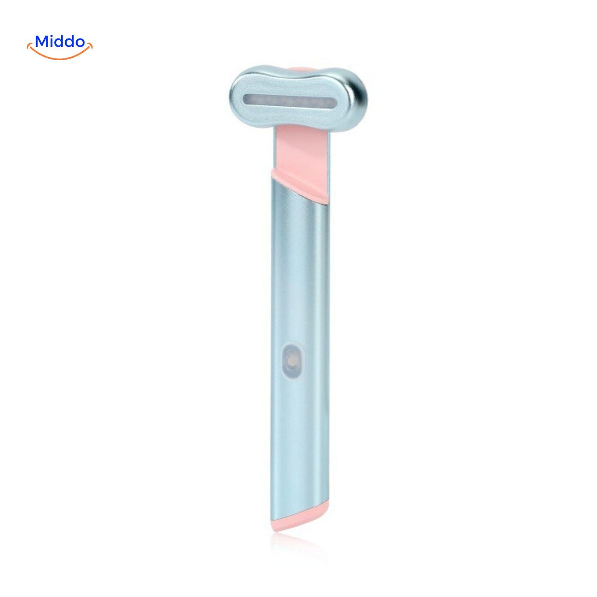 Portable red light therapy pen for convenient at-home skin care and anti-aging use.