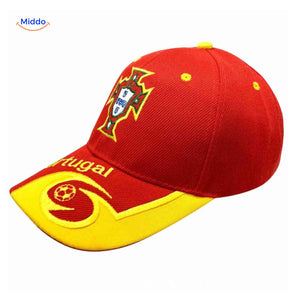 Portugal sports cap with embroidered national team emblem.