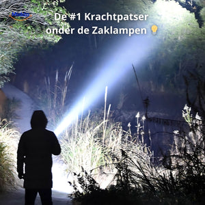PowerBeam™ LED Searchlight | Ultra-Bright 500m Beam & Rechargeable Power Bank