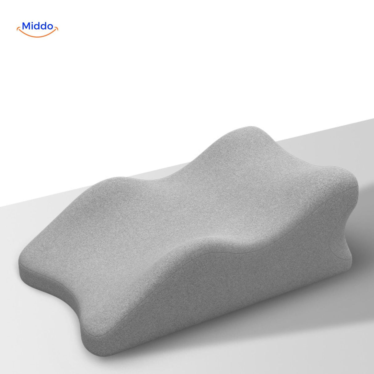 Grey leg elevation pillow designed for comfort and effective support positioning.