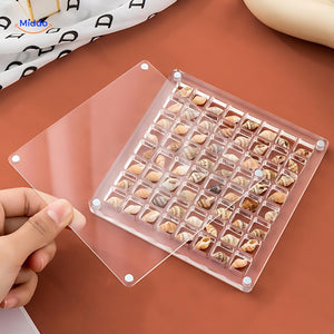 Premium acrylic display case constructed from high-quality materials for optimal clarity.