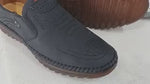 Black Solura loafers leather construction with comfortable slip-on fit.